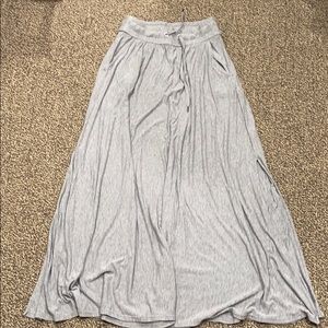 Athleta Heather Gray Maxi Skirt